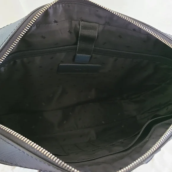 UNISEX Michael Kors Men’s Cooper Briefcase/Laptop Bag in Navy Saffiano Leather - Picture 9 of 11